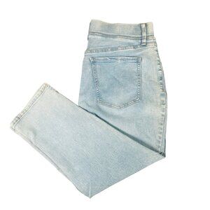 Terra & Sky Womens Denim Jeans Light Wash Size 14 Stretchy Slim Fit Casual Pants